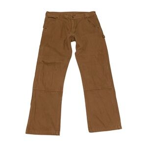 Key Men's Straight Leg Carpenter Jeans 36x32 Tan Brown Utility Workwear Gorpcore